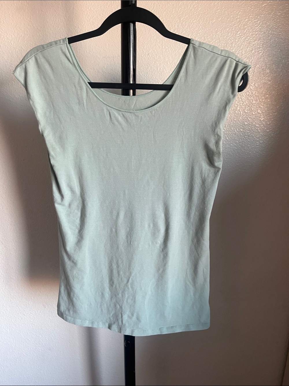 DownEast Mint Green Cap Sleeve Tank Top